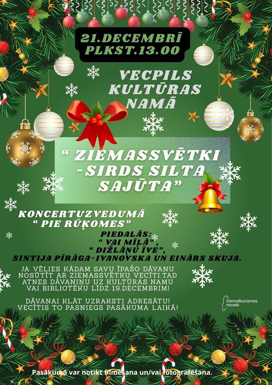 21. dec. Koncerts Vecpilī